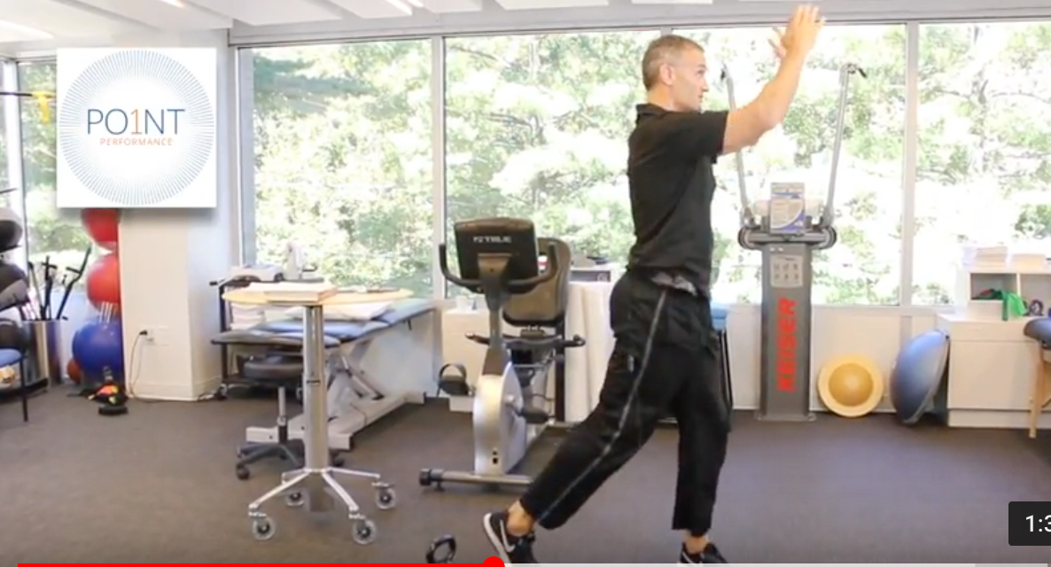 Video Shelf Reach Exercise with Kettlebell Point Performance