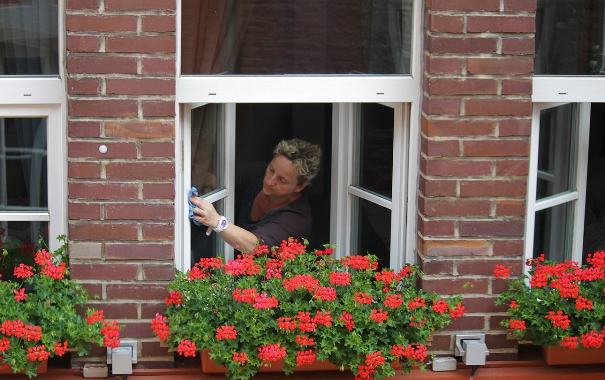 Washing windows