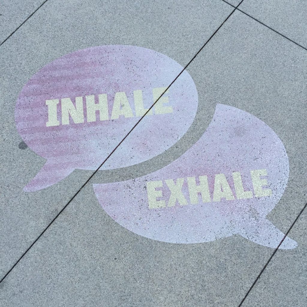 inhale-exhale speech bubbles